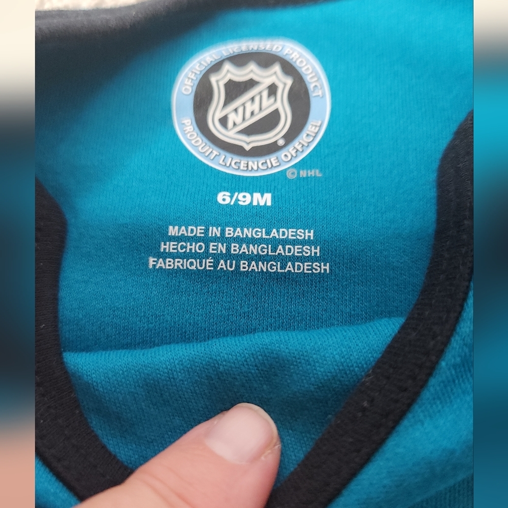 San Jose Sharks Pack of 3 Onesies - NB 6-9 MO - Picture 5 of 12